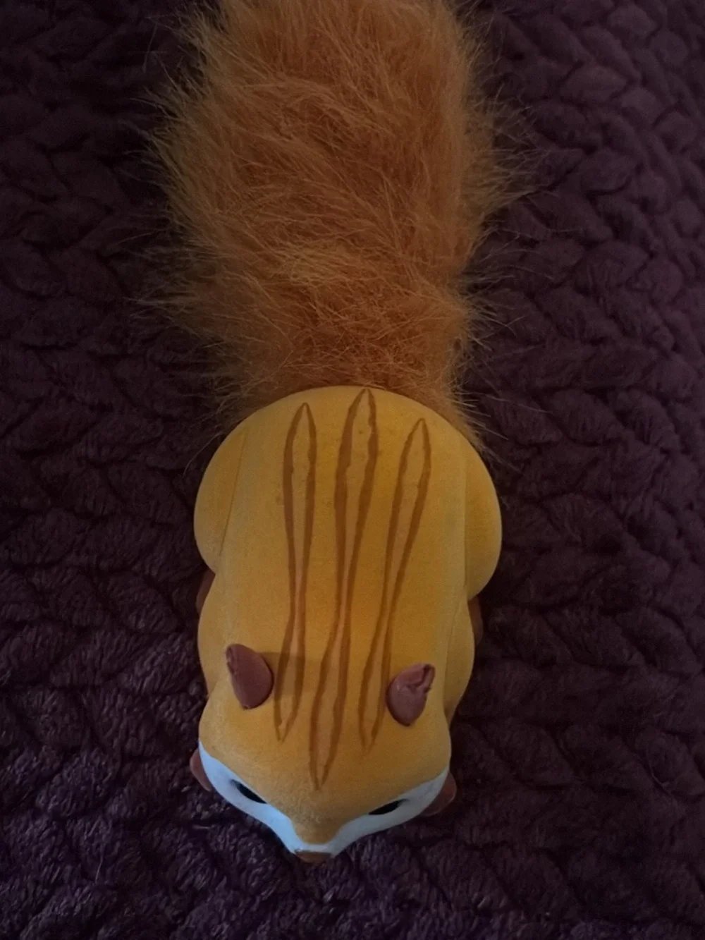 Orange Plush Chipmunk Small Pet Toy - Soft Collectible
